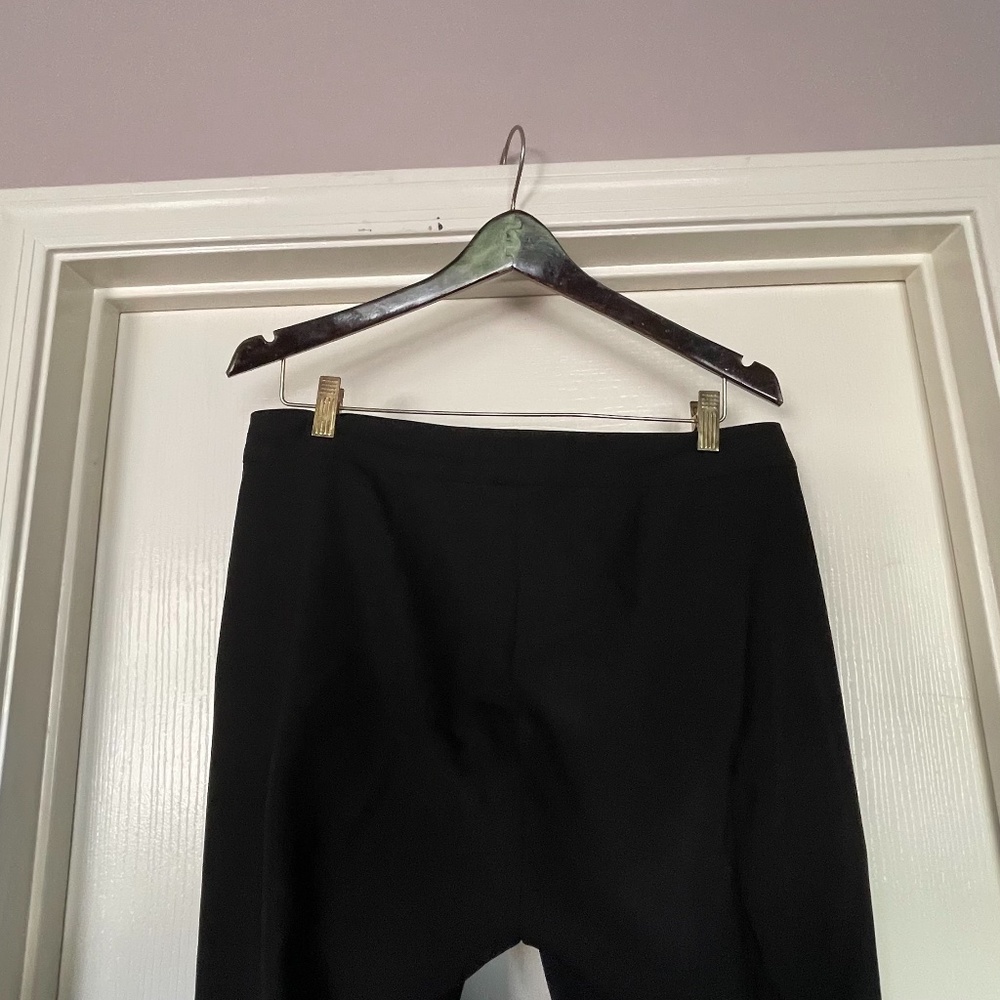 Theory Black Italian Stretch Wool Trouser 12 Originally $235